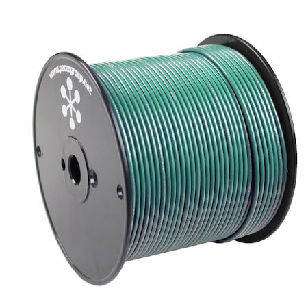 Pacer Group Primary Wire, Marine, 10 AWG, 1C C, Green, PVC, Stranded, 600V, 500 ft. WUL10GN-500